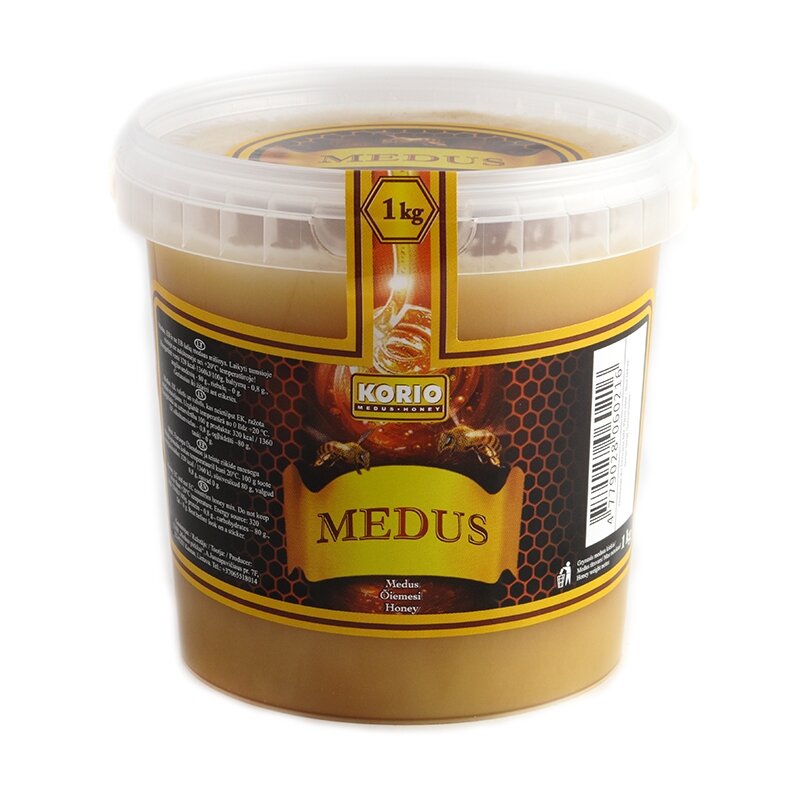 Medus, kibirėlyje, 1 kg