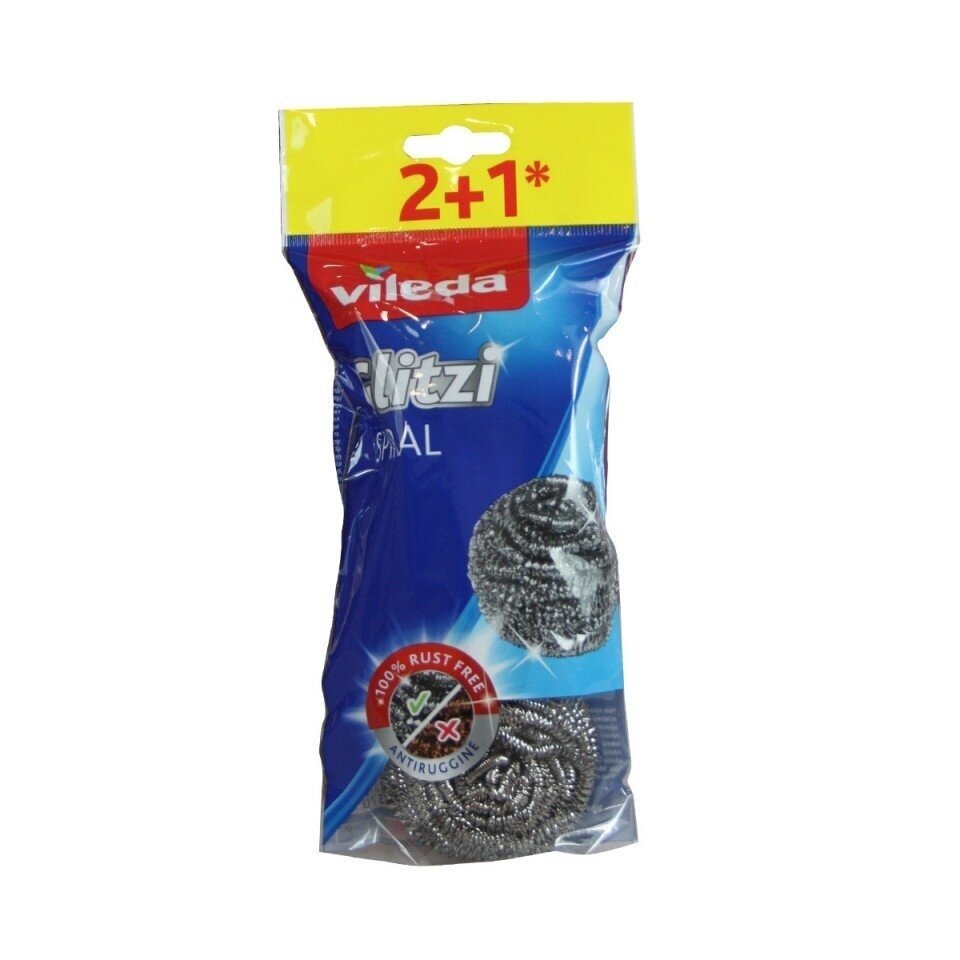 Metalinis šveistukas Vileda Glitzi SPIRAL, 3 vnt. Metalinis šveistukas Vileda Glitzi SPIRAL, 3 vnt.