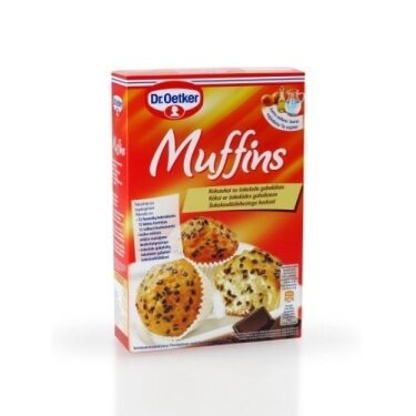 Miltų mišinys DR. OETKER, keksiukams su šokolado gabalėliais, 300g