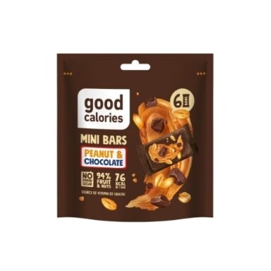 Mini riešutų batonėliai GOOD CALORIES, su riešutais ir šokoladu, 108 g
