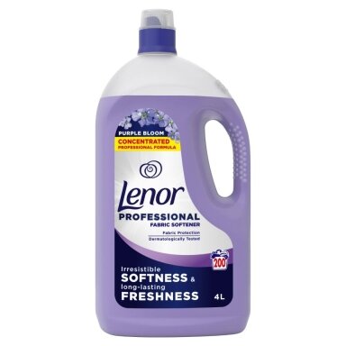 Minkštiklis LENOR Professional, Purple Bloom, 4l, 200 skalbimų Minkštiklis LENOR Professional, Purple Bloom, 4l, 200 skalbimų