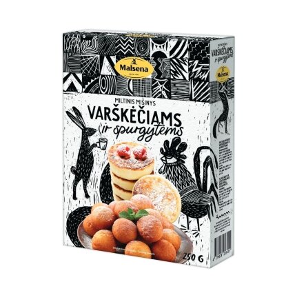 Miltų mišinys varškėčiams ir spurgoms MALSENA, 250g Miltų mišinys varškėčiams ir spurgoms MALSENA, 250g