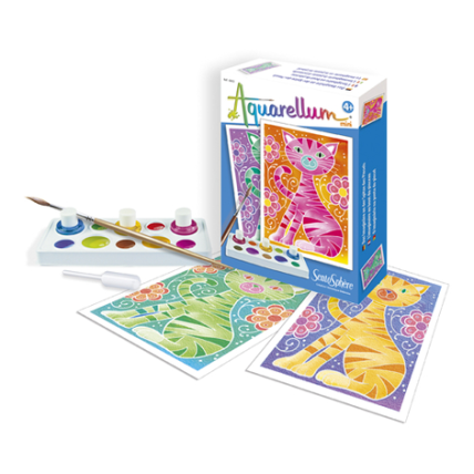 Mini Akvarelės rinkinys - Katės Mini Akvarelės rinkinys - Katės