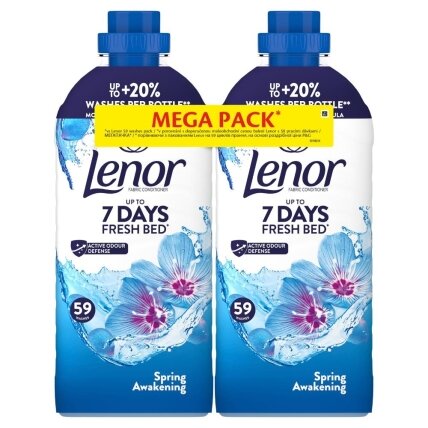 Minkštiklis LENOR Spring Awakening, 2X59 skalb., 2X1239ml Minkštiklis LENOR Spring Awakening, 2X59 skalb., 2X1239ml