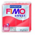 Modelinas FIMO EFFECT, 57 g, permatoma raudona sp.