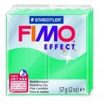 Modelinas FIMO EFFECT, 57 g, permatoma žalia sp.