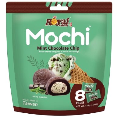 Močiai ROYAL FAMILY, mėtų ir šokolado skonio, 120 g Močiai ROYAL FAMILY, mėtų ir šokolado skonio, 120 g