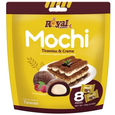 Močiai ROYAL FAMILY, tiramisu skonio, 120 g Močiai ROYAL FAMILY, tiramisu skonio, 120 g