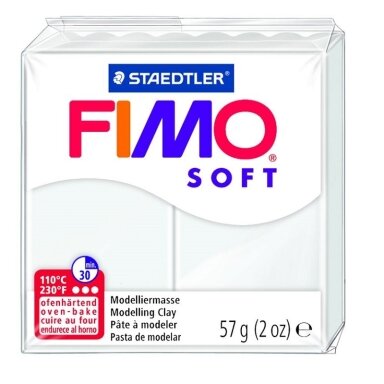 Modelinas FIMO SOFT, 57 g, balta sp. Modelinas FIMO SOFT, 57 g, balta sp.
