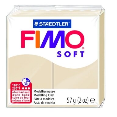 Modelinas FIMO SOFT, 57 g, smėlio sp. Modelinas FIMO SOFT, 57 g, smėlio sp.