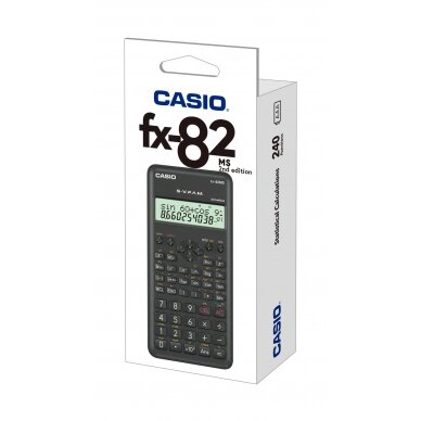 Mokslinis skaičiuotuvas CASIO FX-82MS, 85 x 157 x 23,2 mm 2