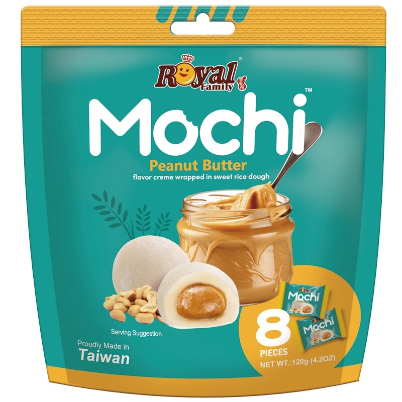 Močiai ROYAL FAMILY, žemės riešutų sviesto skonio, 120 g