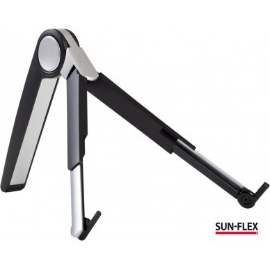 Nešiojamojo kompiuterio stovas SUN-FLEX®GRAVITY STAND, metalinis, juodos/sidabrinės spalvos 2