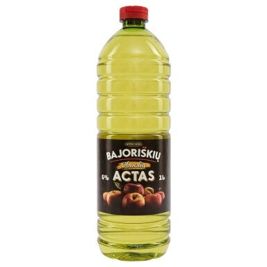 Obuolių actas BAJORIŠKIŲ, 6%, 1,0 l Obuolių actas BAJORIŠKIŲ, 6%, 1,0 l