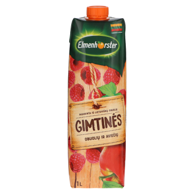 Obuolių ir aviečių gėrimas ELMENHORSTER Gimtinės, 30%, 1 l
