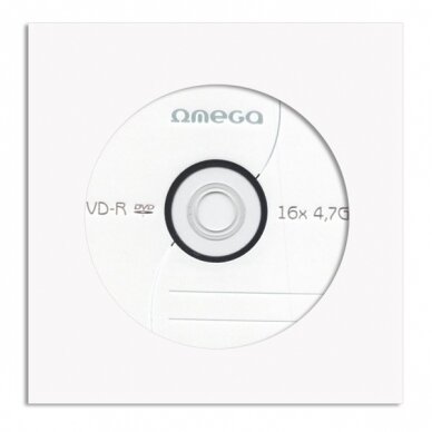 OMEGA DVD-R 4,7GB 16X Vokelyje, pakuotė 10vnt