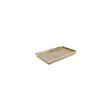Padėklas Charm Gold, aliuminis, 22 x 14 cm, H 2 cm, vnt Padėklas Charm Gold, aliuminis, 22 x 14 cm, H 2 cm, vnt