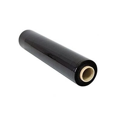Pakavimo plėvelė Stretch 17x450mm 200m juoda