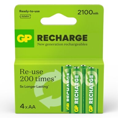 Pakraunama baterija GP NiMH AA 2100mAh EB4 Pakraunama baterija GP NiMH AA 2100mAh EB4