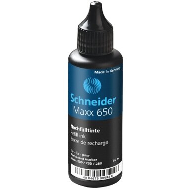 Papildomas rašalas žymekliams SCHNEIDER MAXX 650 Papildomas rašalas žymekliams SCHNEIDER MAXX 650