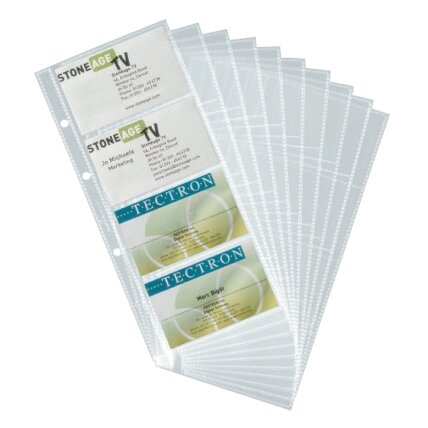 Papildomi lapai vizitinių kortelių albumui DURABLE VISIFIX, (pak. -10 vnt.) Papildomi lapai vizitinių kortelių albumui DURABLE VISIFIX, (pak. -10 vnt.)