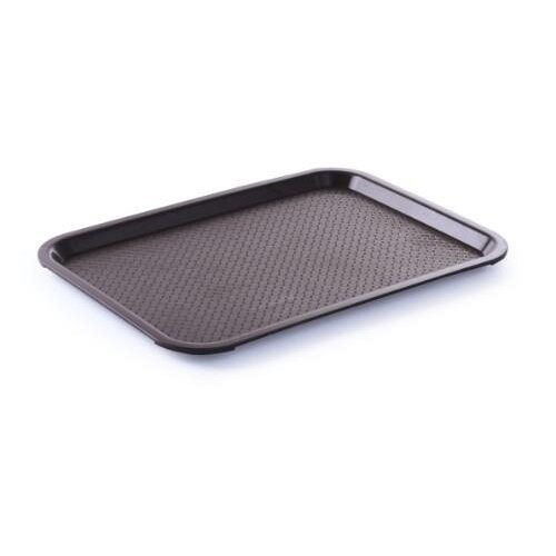 Padėklas FAST FOOD, plastikinis, rudas, 30,5 x 41,5 cm, 1 vnt