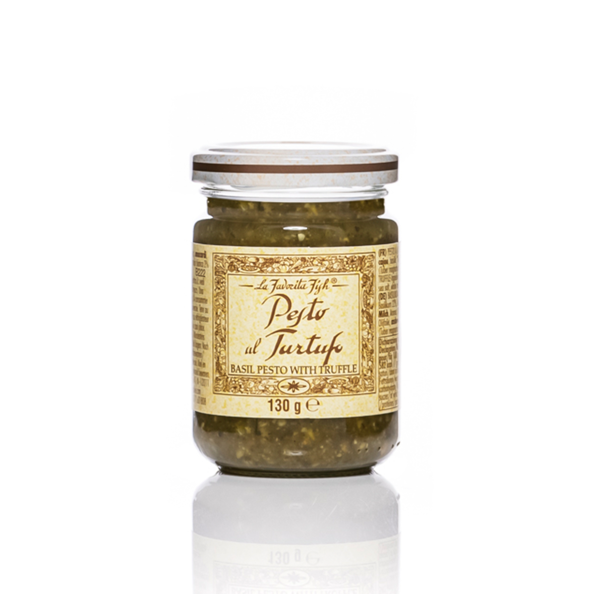 Pesto padažas LA FAVORITA, bazilikų su trumais, 130 g