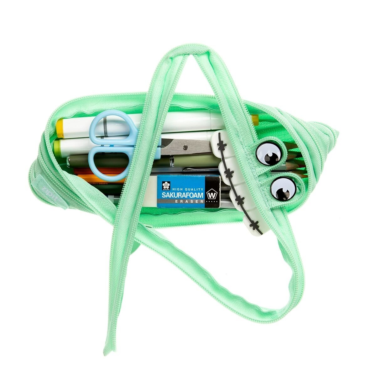 Penalas-pieštukinė ZIPIT Gorge Monster Pouch, GO-4, Mėtinės spalvos 2 Penalas-pieštukinė ZIPIT Gorge Monster Pouch, GO-4, Mėtinės spalvos 2