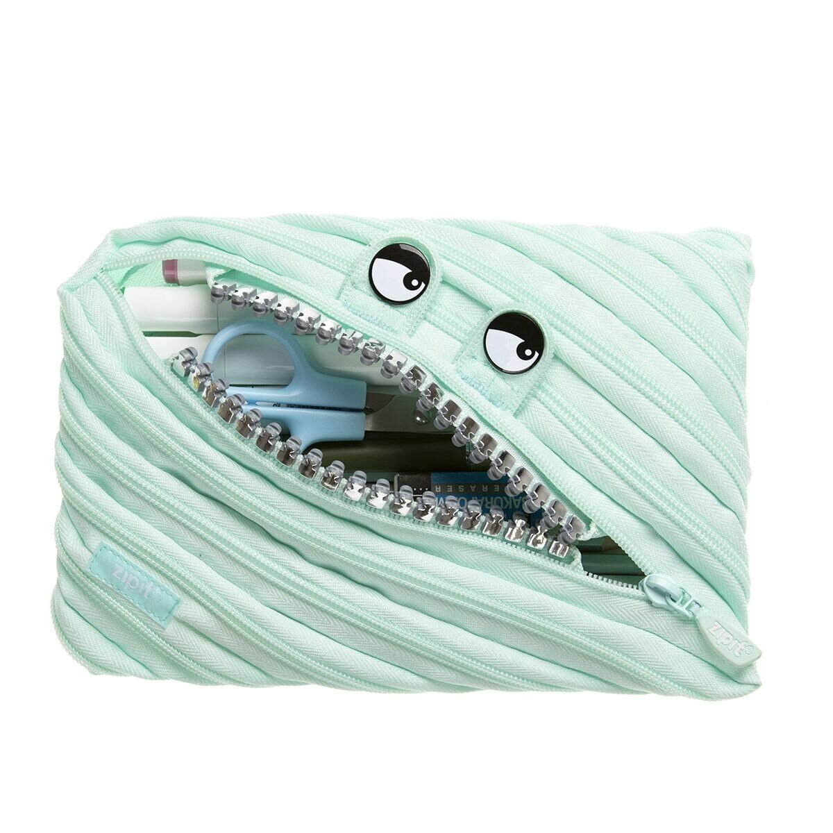 Penalas-pieštukinė ZIPIT Grillz Monster Jumbo Pouch, ZTMJ-GR6, Mėtų spalvos Penalas-pieštukinė ZIPIT Grillz Monster Jumbo Pouch, ZTMJ-GR6, Mėtų spalvos