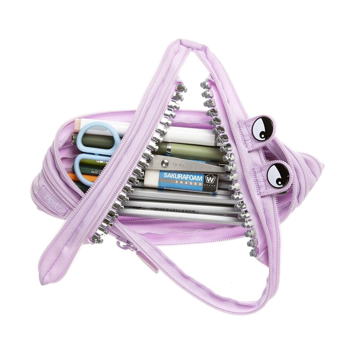 Penalas-pieštukinė ZIPIT Grillz Monster Pouch, ZTM-GR5, Alyvinės spalvos 2 Penalas-pieštukinė ZIPIT Grillz Monster Pouch, ZTM-GR5, Alyvinės spalvos 2