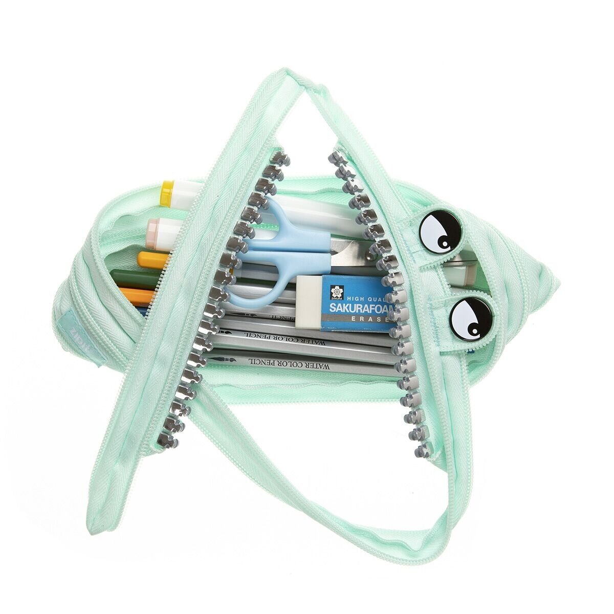 Penalas-pieštukinė ZIPIT Grillz Monster Pouch, ZTM-GR6, Mėtų spalvos 2 Penalas-pieštukinė ZIPIT Grillz Monster Pouch, ZTM-GR6, Mėtų spalvos 2
