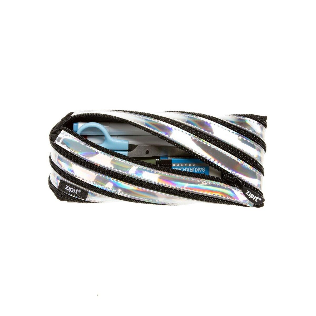Penalas-pieštukinė ZIPIT Metallic Pouch, ZMT-2, Sidabrinės spalvos 1 Penalas-pieštukinė ZIPIT Metallic Pouch, ZMT-2, Sidabrinės spalvos 1