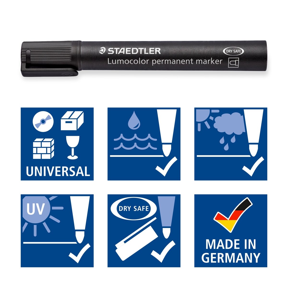 Permanentinis žymeklis STAEDTLER LUMOCOLOR 352, JUODA 7 Permanentinis žymeklis STAEDTLER LUMOCOLOR 352, JUODA 7