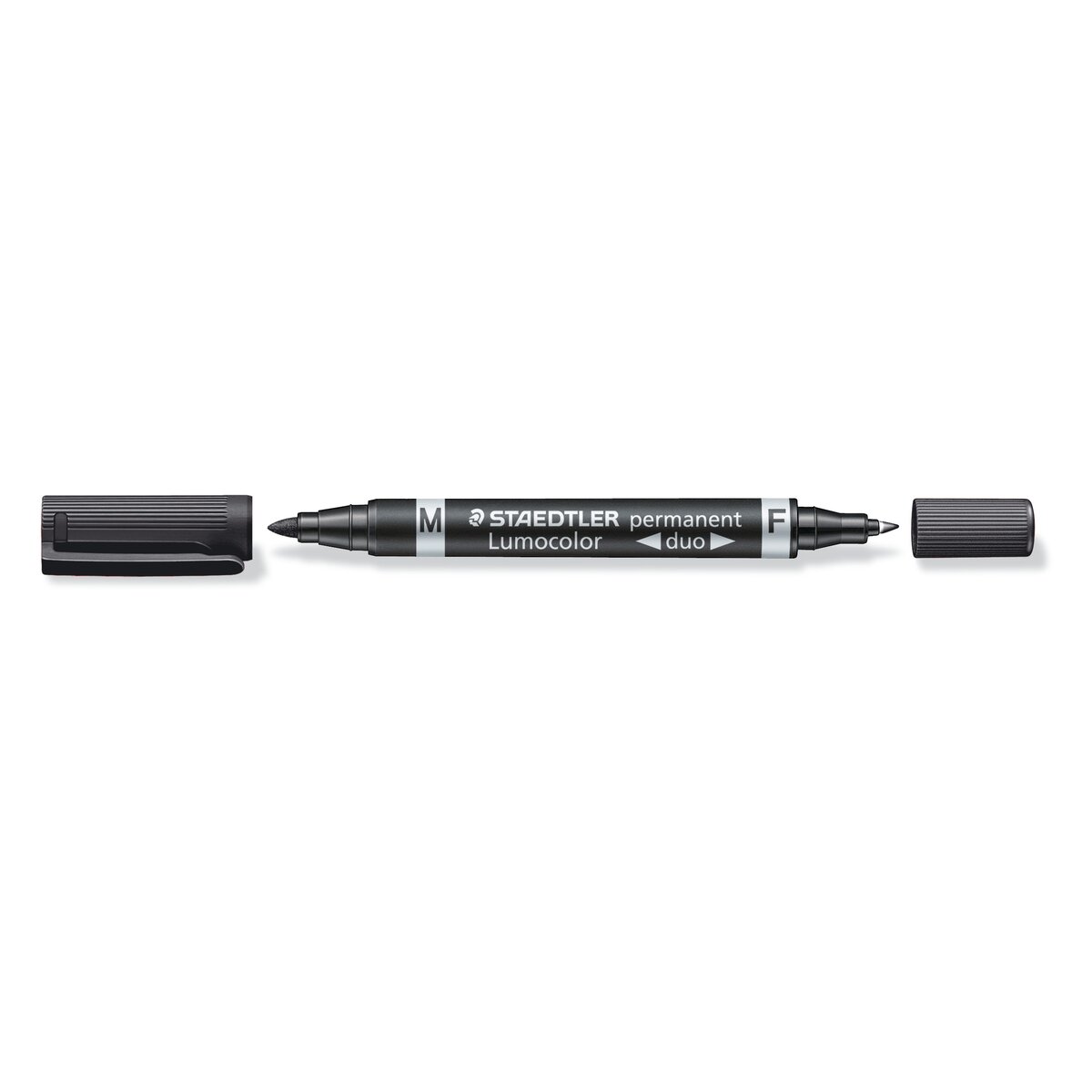 Permanentinis žymeklis STAEDTLER LUMOCOLOR DUO 348, JUODA 1