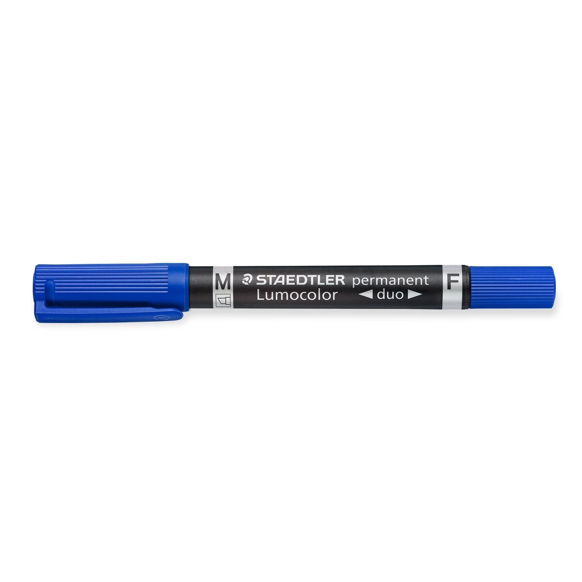 Permanentinis žymeklis STAEDTLER LUMOCOLOR DUO 348, MĖLYNA Permanentinis žymeklis STAEDTLER LUMOCOLOR DUO 348, MĖLYNA