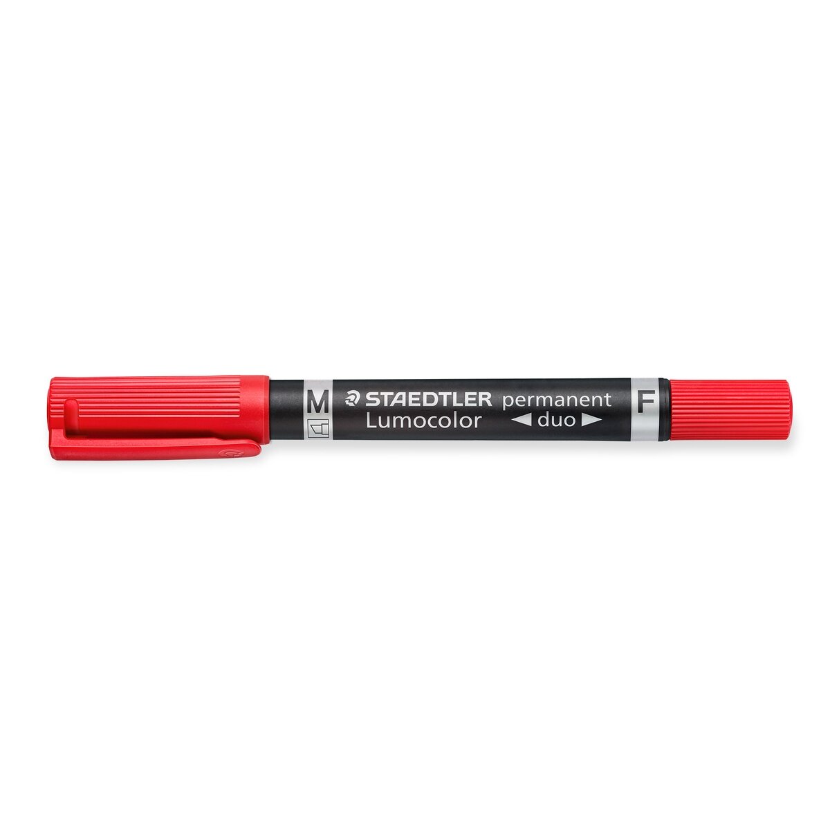 Permanentinis žymeklis STAEDTLER LUMOCOLOR DUO 348, RAUDONA Permanentinis žymeklis STAEDTLER LUMOCOLOR DUO 348, RAUDONA