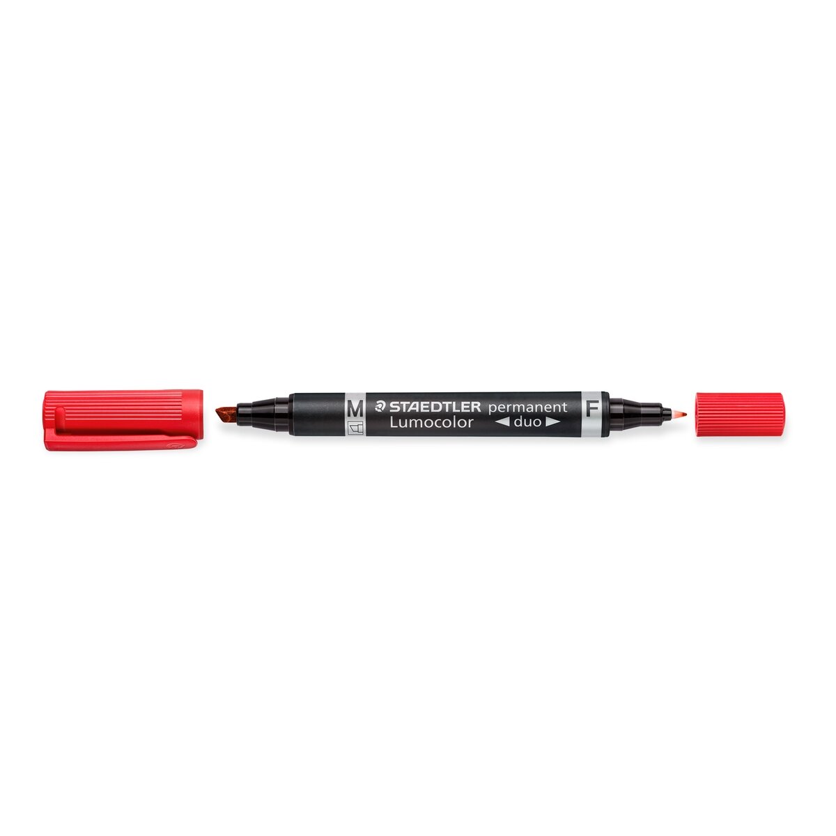 Permanentinis žymeklis STAEDTLER LUMOCOLOR DUO 348, RAUDONA 1