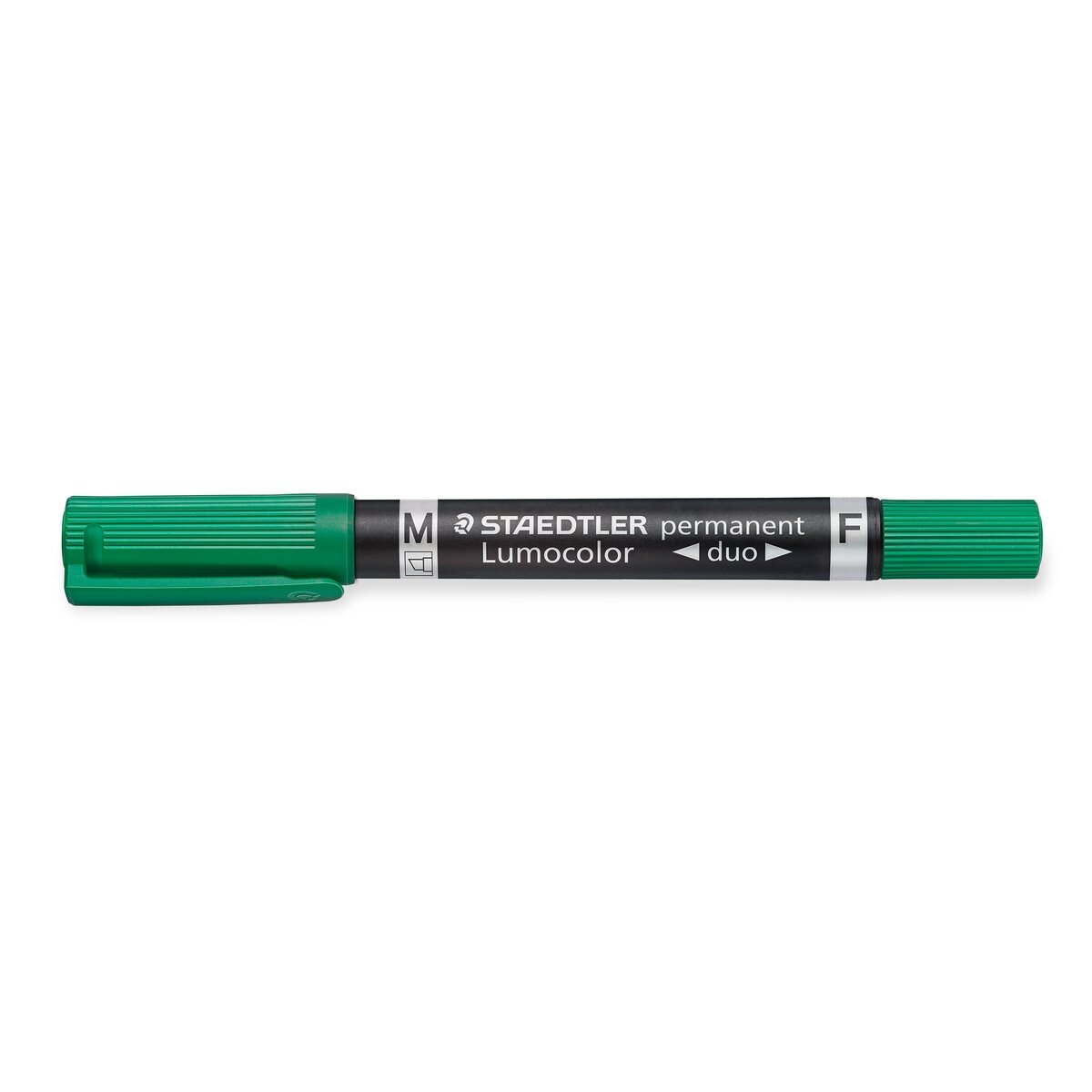 Permanentinis žymeklis STAEDTLER LUMOCOLOR DUO 348, ŽALIA Permanentinis žymeklis STAEDTLER LUMOCOLOR DUO 348, ŽALIA