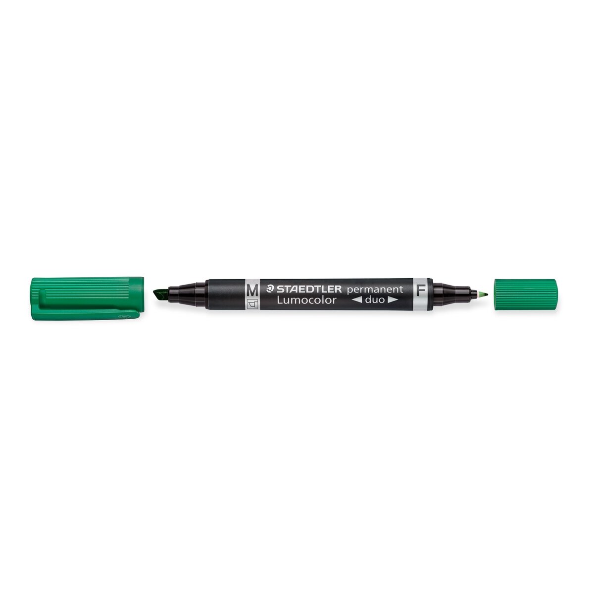 Permanentinis žymeklis STAEDTLER LUMOCOLOR DUO 348, ŽALIA 1 Permanentinis žymeklis STAEDTLER LUMOCOLOR DUO 348, ŽALIA 1