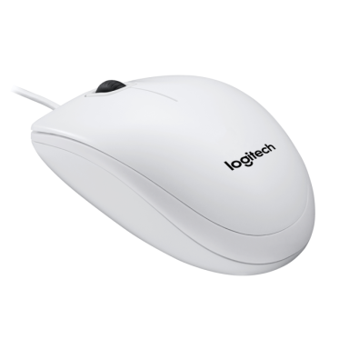 Pelė optinė Logitech B100 for Business (910-003360), balta Pelė optinė Logitech B100 for Business (910-003360), balta