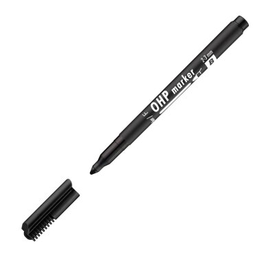 Permanentinis žymeklis ICO OHP, 1 – 1,5 mm, JUODA Permanentinis žymeklis ICO OHP, 1 – 1,5 mm, JUODA