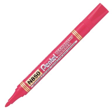 Permanentinis žymeklis PENTEL N850 1-4mm, raudonos Permanentinis žymeklis PENTEL N850 1-4mm, raudonos