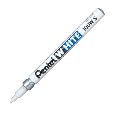 Permanentinis žymeklis PENTEL WHITE, baltos spalvos Permanentinis žymeklis PENTEL WHITE, baltos spalvos