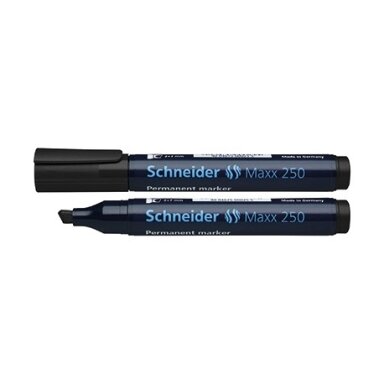 Permanentinis žymeklis SCHNEIDER MAXX 250, juodas Permanentinis žymeklis SCHNEIDER MAXX 250, juodas