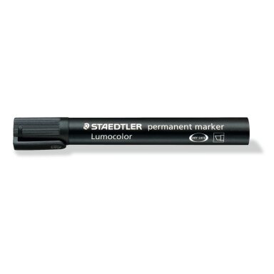 Permanentinis žymeklis STAEDTLER LUMOCOLOR 350, JUODA Permanentinis žymeklis STAEDTLER LUMOCOLOR 350, JUODA