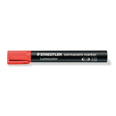 Permanentinis žymeklis STAEDTLER LUMOCOLOR 352, RAUDONA Permanentinis žymeklis STAEDTLER LUMOCOLOR 352, RAUDONA