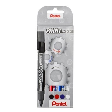Permanentinių žymeklių rinkinys PENTEL, 4 mm, 4 vnt. Permanentinių žymeklių rinkinys PENTEL, 4 mm, 4 vnt.
