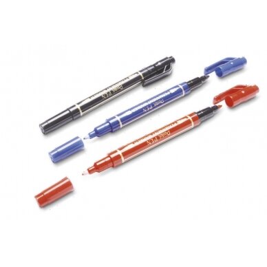 Permanentinis žymeklis Pentel Twin Tip N75W, 0,3–1,2 mm, 3 vnt., įvairios spalvos 3