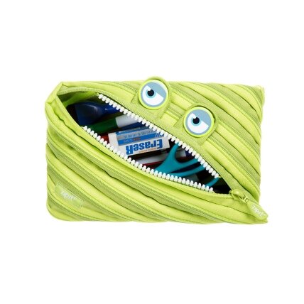 Penalas-pieštukinė ZIPIT Wildlings Jumbo Pouch, ZTMJ-WD-ALI, žalios sp. 1 Penalas-pieštukinė ZIPIT Wildlings Jumbo Pouch, ZTMJ-WD-ALI, žalios sp. 1