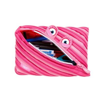Penalas-pieštukinė ZIPIT Wildlings Jumbo Pouch, ZTMJ-WD-HIP, rožinės sp. 1 Penalas-pieštukinė ZIPIT Wildlings Jumbo Pouch, ZTMJ-WD-HIP, rožinės sp. 1